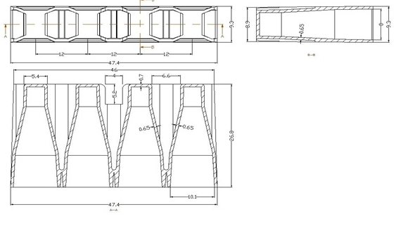 А12-Кюветы к Helena AC4 4-х кюветный стрип
