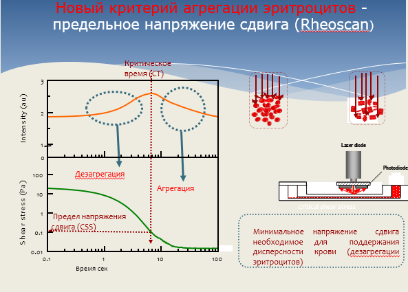 achieving a dispersed state of the blood sample